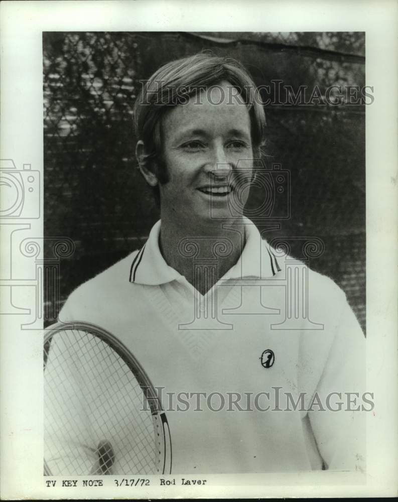 1972 Press Photo Pro tennis player Rod Laver of Australia. - hcs12014- Historic Images