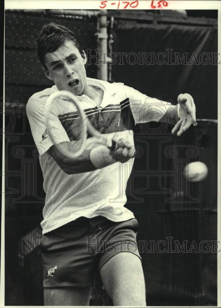 1980 Press Photo Professional tennis player Ivan Lendl of Czechoslovakia.- Historic Images