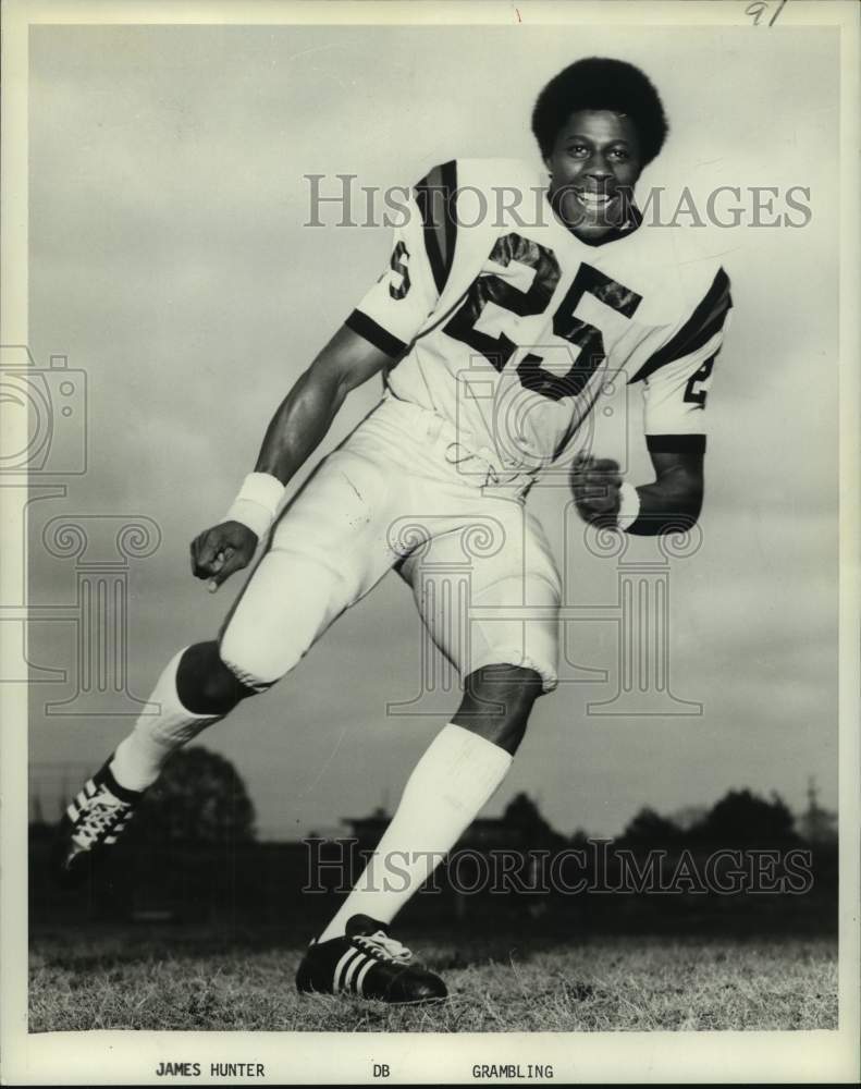 1975 Press Photo Grambling State University&#39;s defensive back James Hunter.- Historic Images