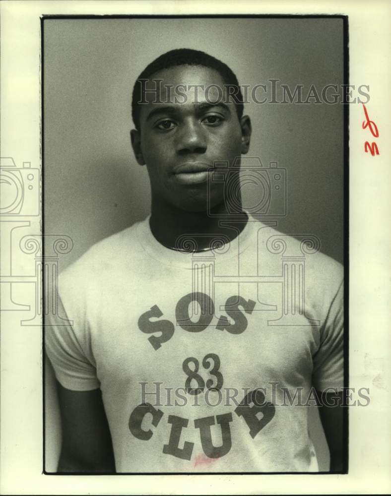 1983 Press Photo University of Houston football player Chris Jackson - hcs12221- Historic Images