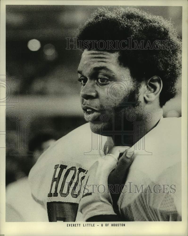 1975 Press Photo University of Houston football player Everett Little.- Historic Images