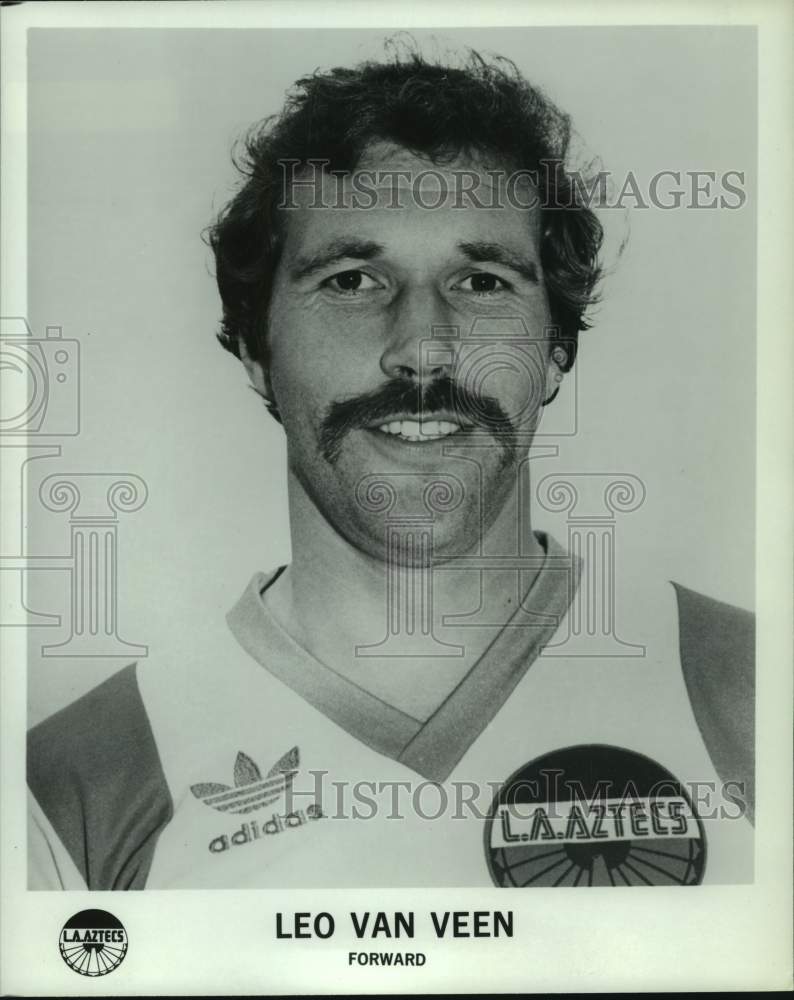 1981 Press Photo Los Angeles Aztecs&#39; forward Leo Van Veen. - hcs12311- Historic Images