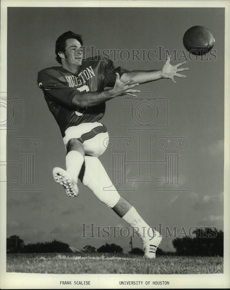 1977 Press Photo University of Houston football player Frank Scalise.- Historic Images