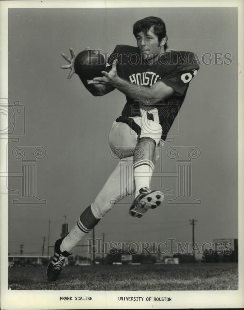 1977 Press Photo University of Houston football player Frank Scalise.- Historic Images