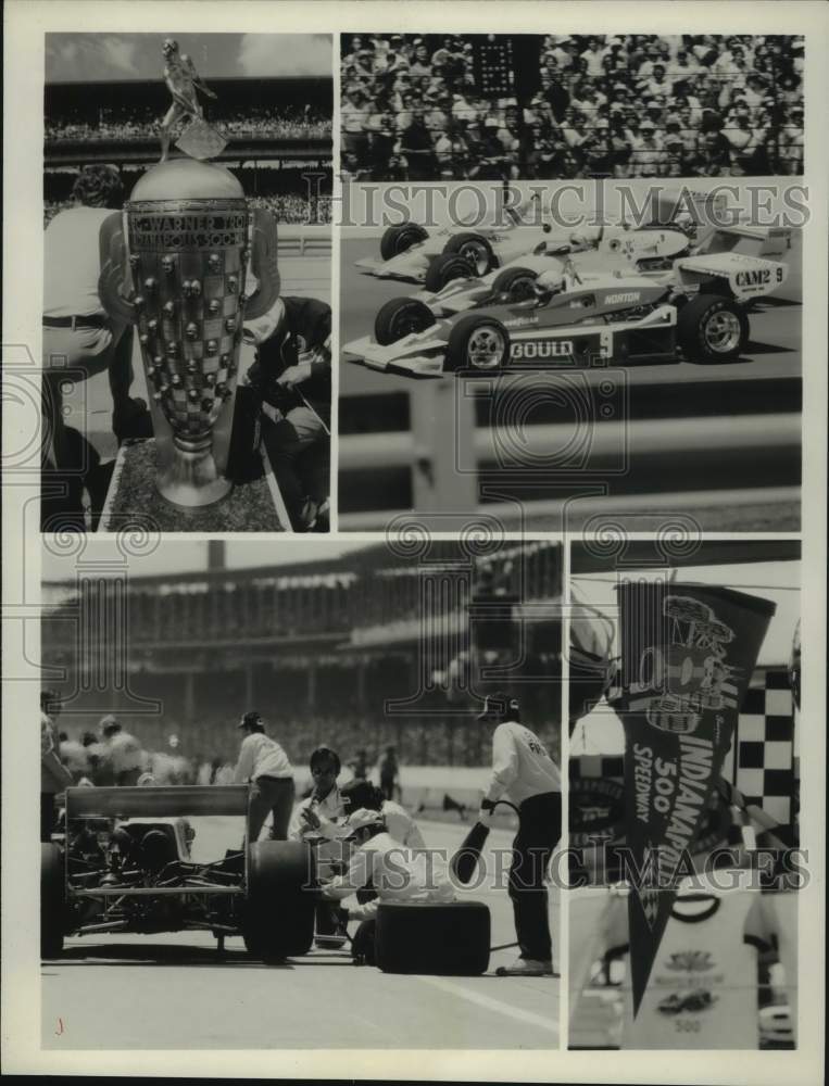 1980 Press Photo Scenes from Indianapolis Motor Speedway during the Indy 500.- Historic Images