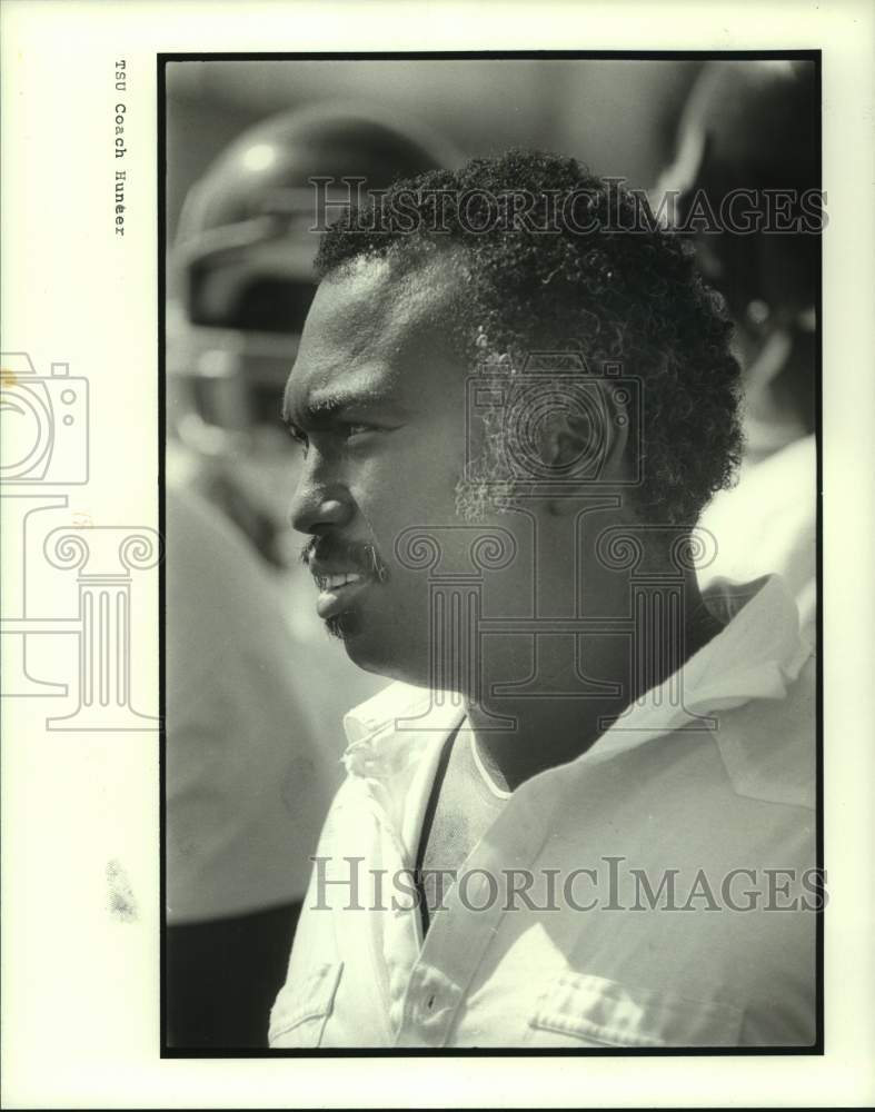 1985 Press Photo Texas Southern University football coach Robert Hunter.- Historic Images