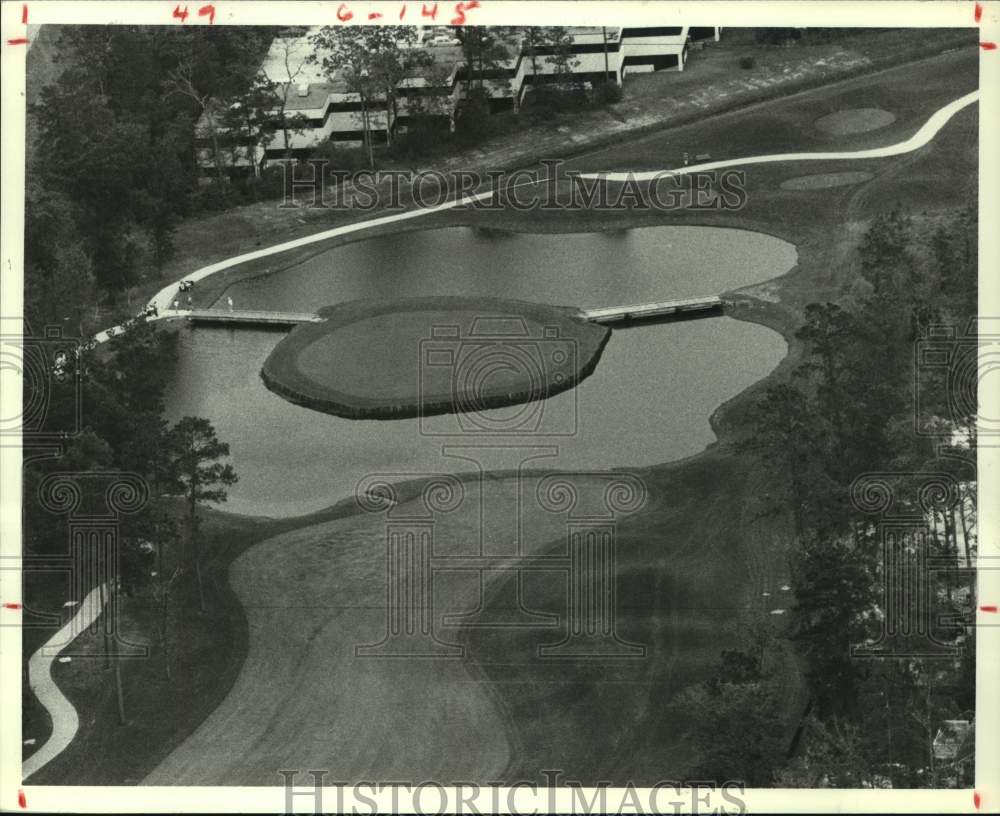 1985 Press Photo Hole #13 at the Houston Open Golf Tournament. - hcs12618- Historic Images