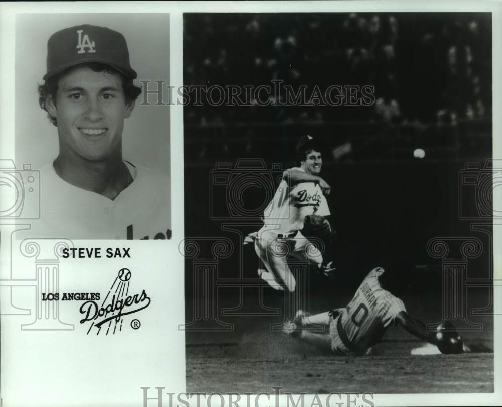 1983 Press Photo Los Angeles Dodgers baseball player Steve Sax. - hcs12831- Historic Images