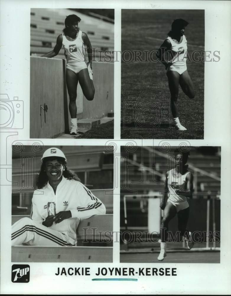 1991 Press Photo 7-Up&#39;s track superstar, Jackie Joyner-Kersee. - hcs13128- Historic Images