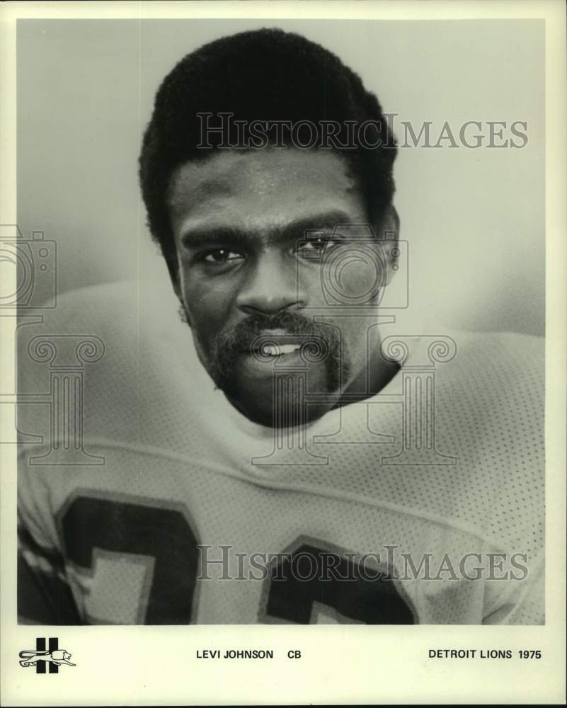 1975 Press Photo Detroit Lions&#39; corner back Levi Johnson. - hcs13136- Historic Images