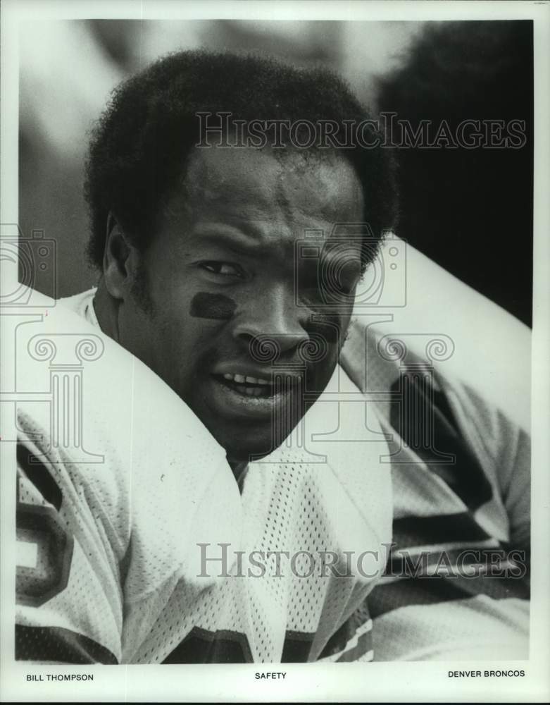 1979 Press Photo Denver Broncos&#39; safety Bill Thompson. - hcs13153- Historic Images