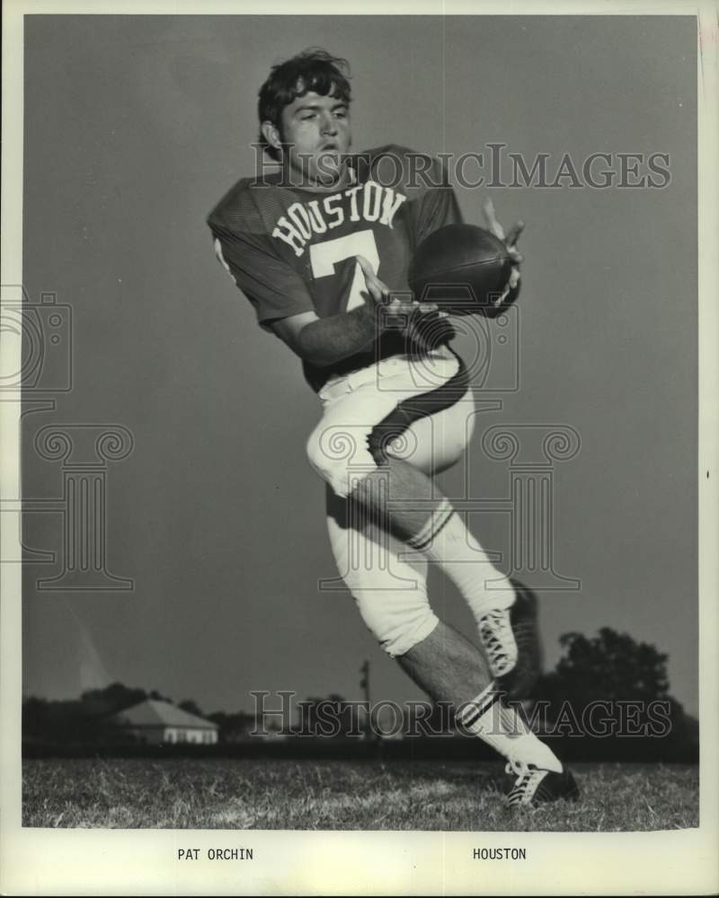 1971 Press Photo University of Houston football player Pat Orchin. - hcs13529- Historic Images