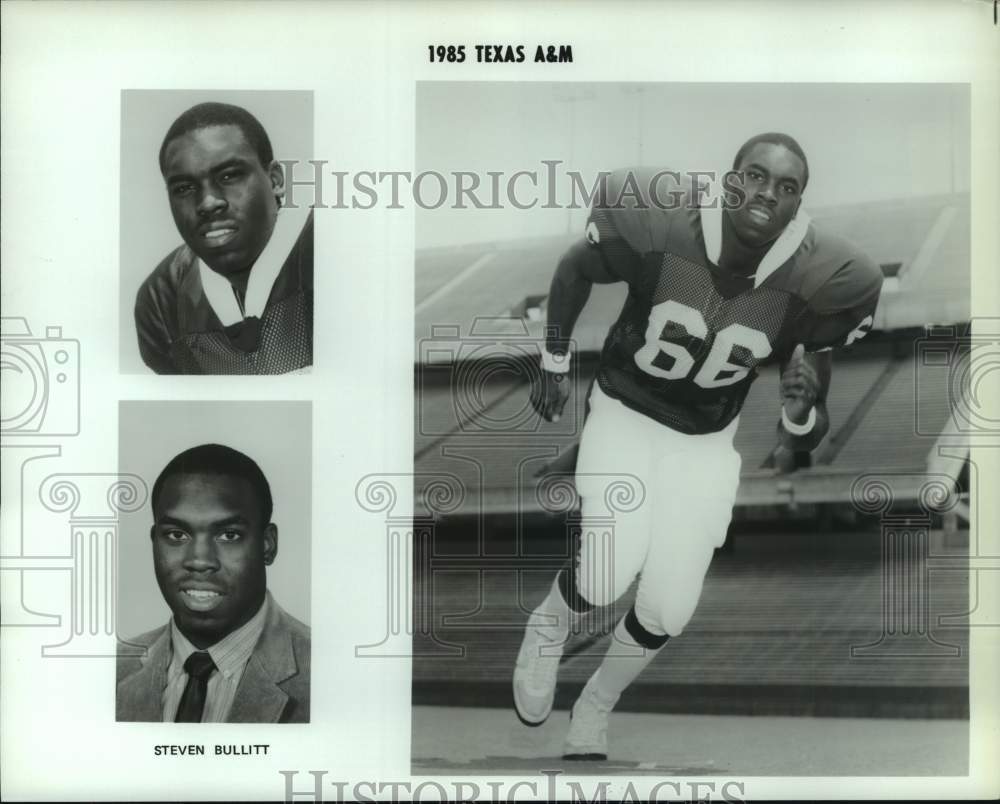 1985 Press Photo Texas A&amp;M University football player Steven Bullitt.- Historic Images