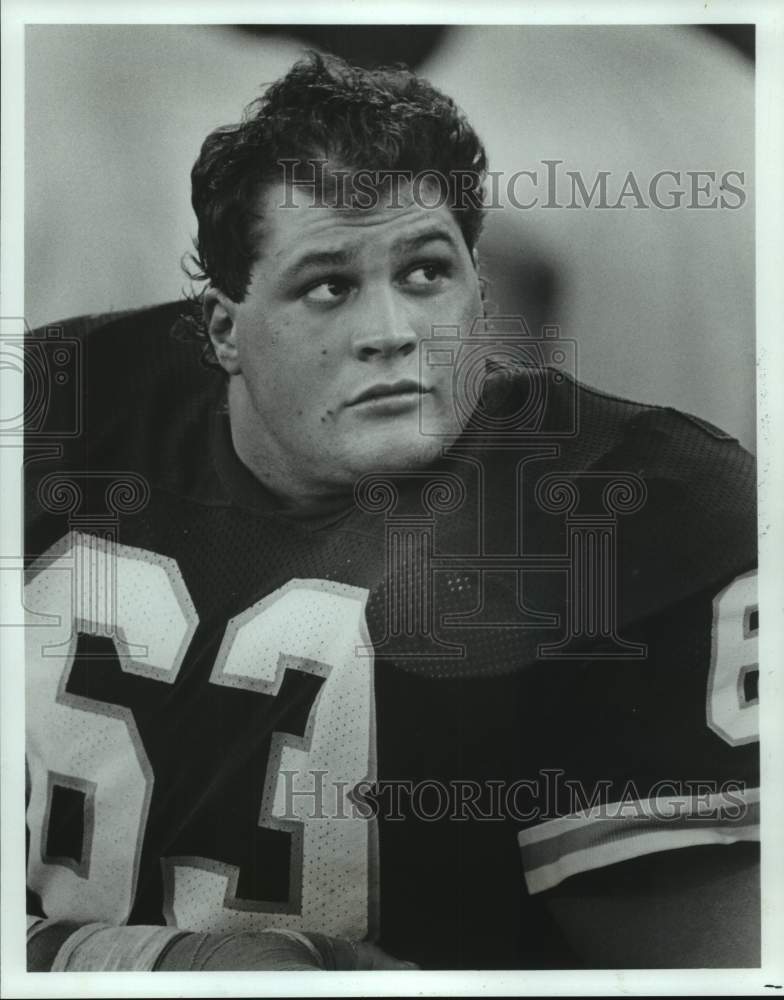 Press Photo Bill Maas (#63) - NT - Kansas City Chiefs football player- Historic Images