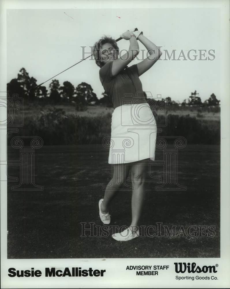 1978 Press Photo Golfer Susie McAllister of Wilson Sporting Goods Company- Historic Images