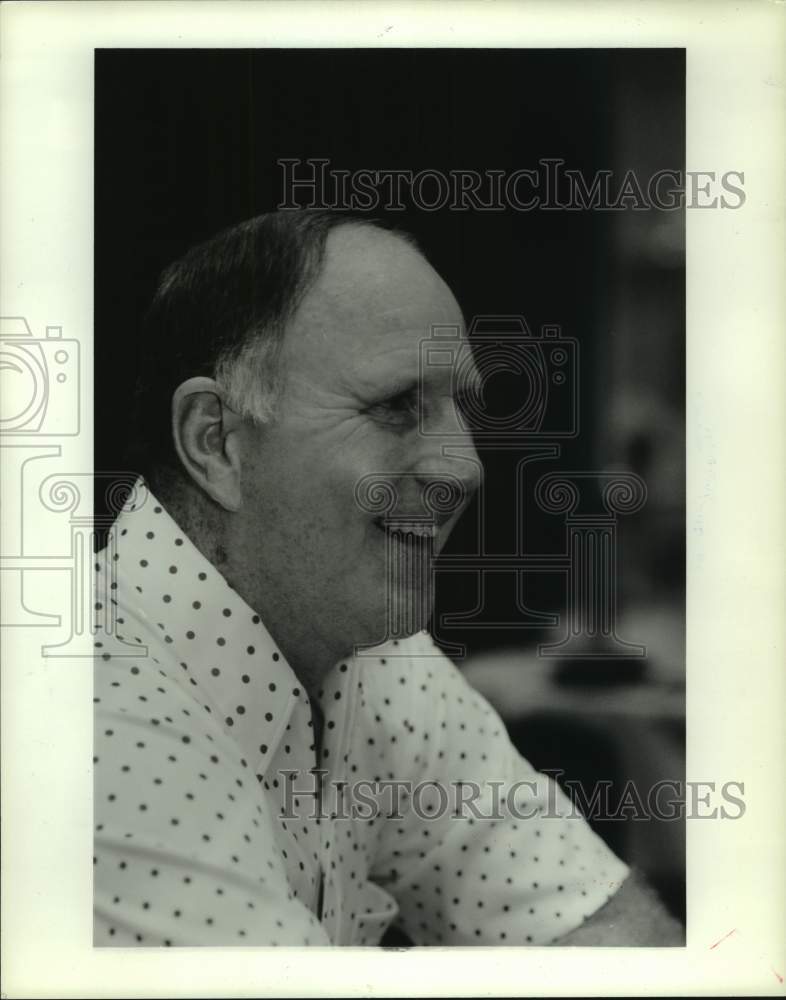 1987 Press Photo University of Houston football coach Jack Pardee - hcs15139- Historic Images