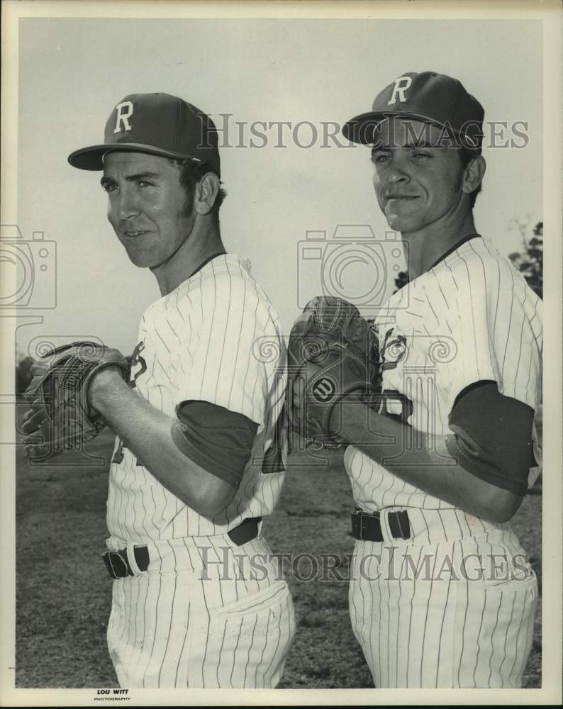 1983 Press Photo Rice University pitching brothers Mike and David Pettit- Historic Images