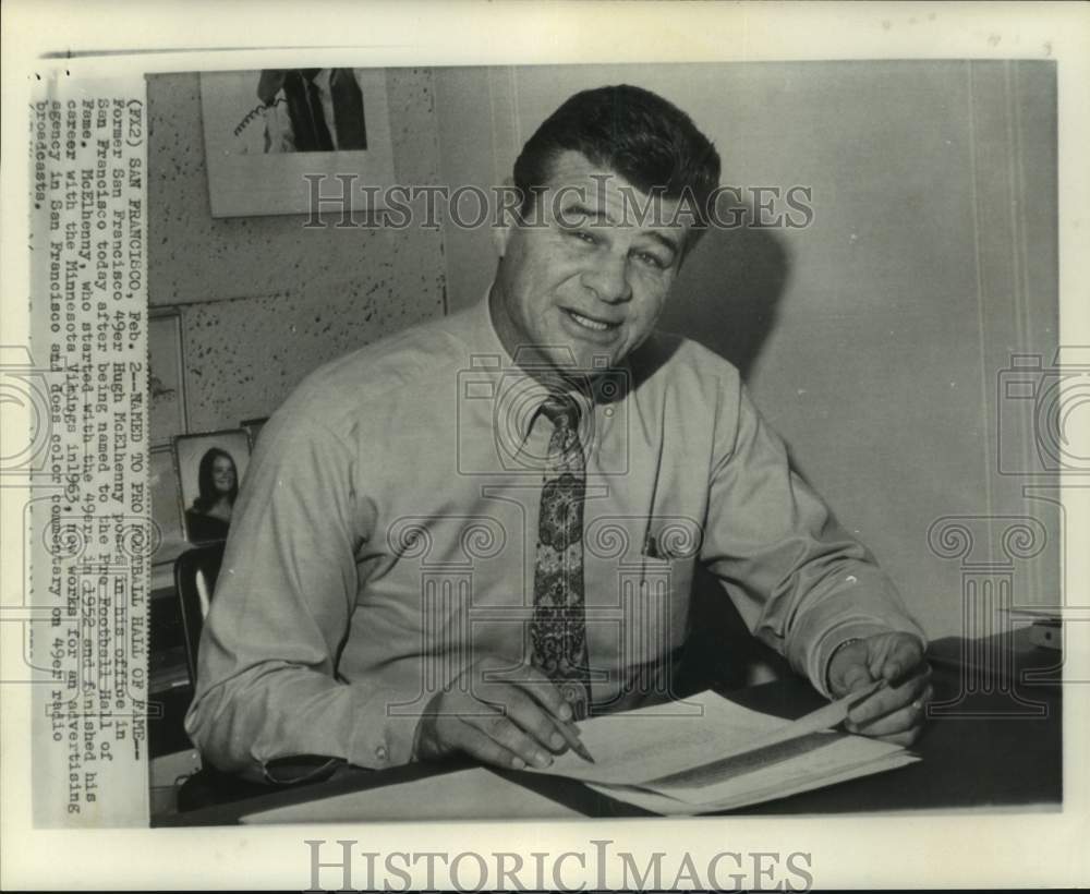 1970 Press Photo Former San Francisco 49er Hugh McElhenny named to Hall of Fame- Historic Images