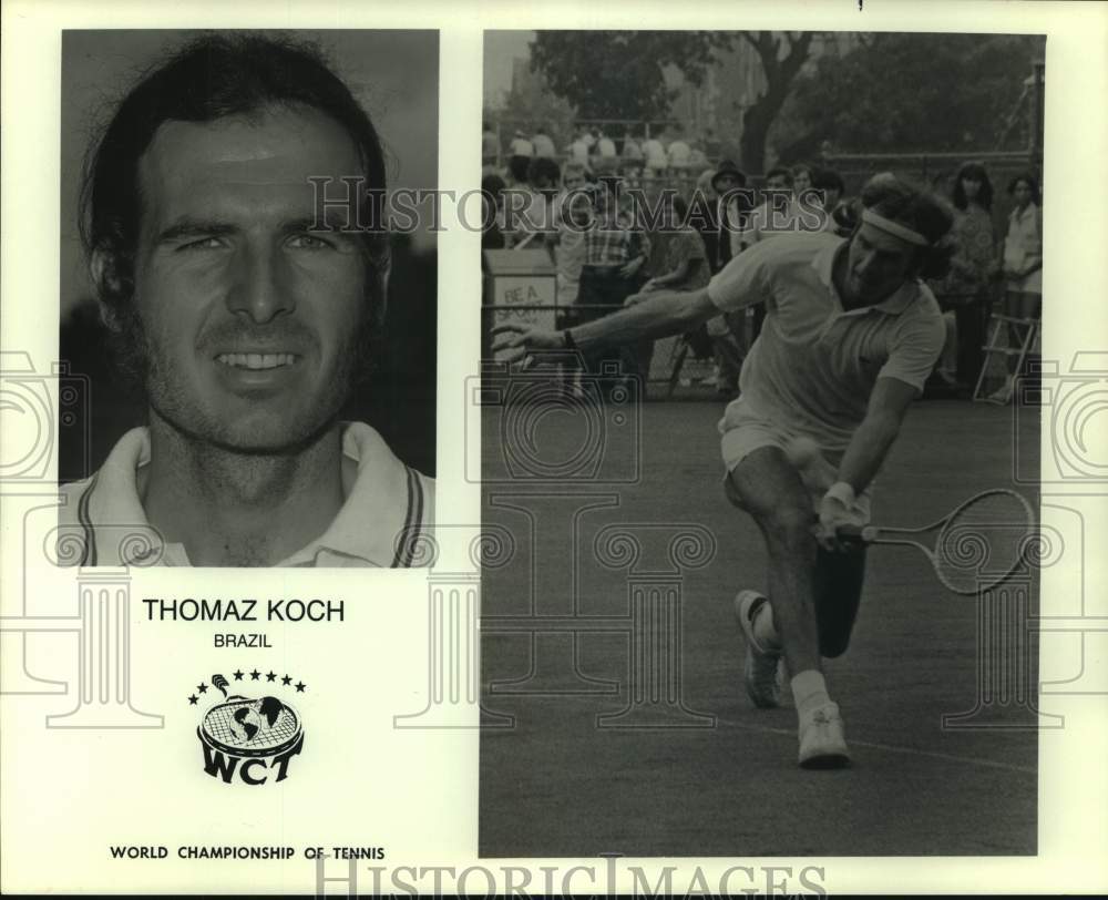 1975 Press Photo Thomas Koch, tennis player from Brazil - hcs15737- Historic Images