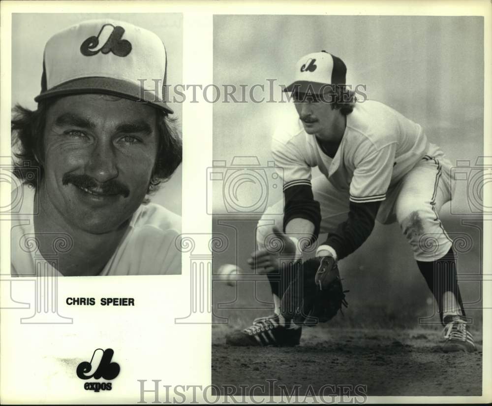 1980 Press Photo Montreal Expos baseball player Chris Speier. - hcs16446- Historic Images