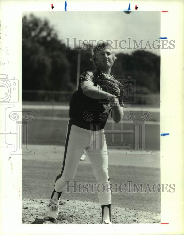 1987 Press Photo Houston Astros pitcher Dave Smith feeling better than ever.- Historic Images