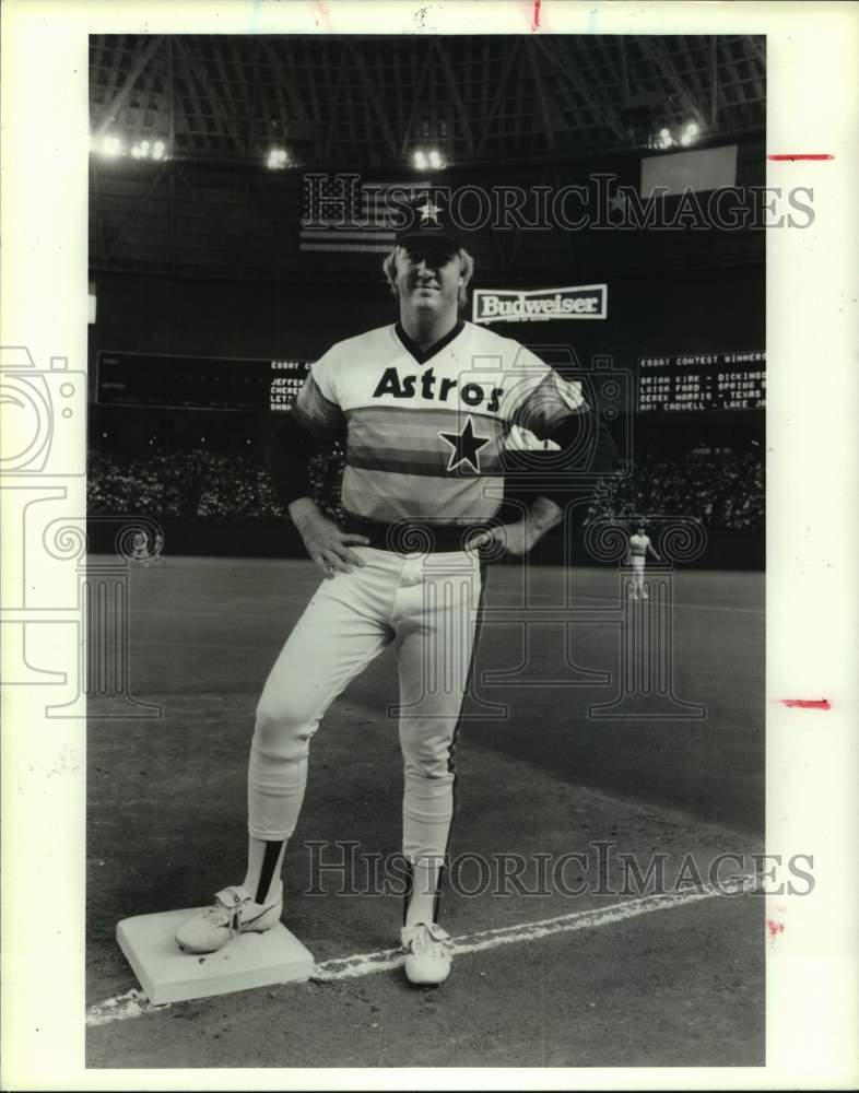 1986 Press Photo Houston Astros&#39; relief pitcher Dave Smith. - hcs17131- Historic Images