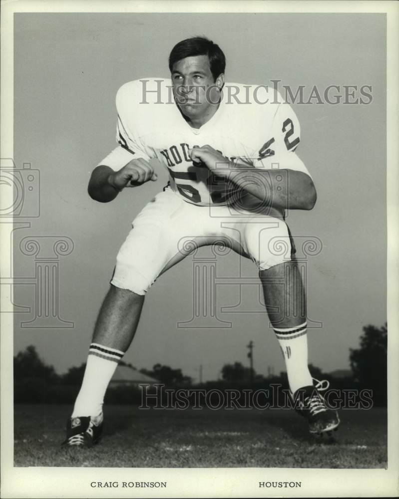 Press Photo University of Houston football player Craig Robinson. - hcs17150- Historic Images