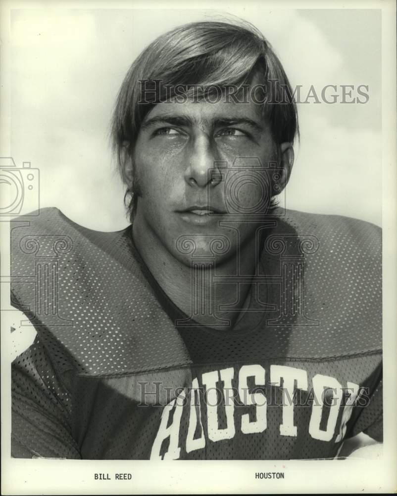 1972 Press Photo University of Houston football player Bill Reed. - hcs17217- Historic Images