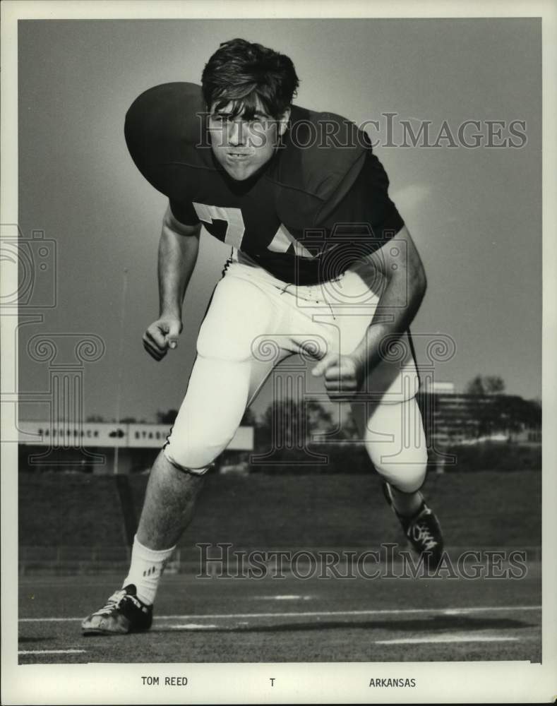 Press Photo University of Arkansas tackle Tom Reed. - hcs17224- Historic Images