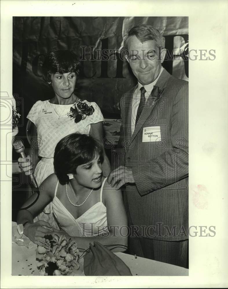 1984 Press Photo Gymnast Mary Lou Retton honored by city of Houston. - hcs17245- Historic Images