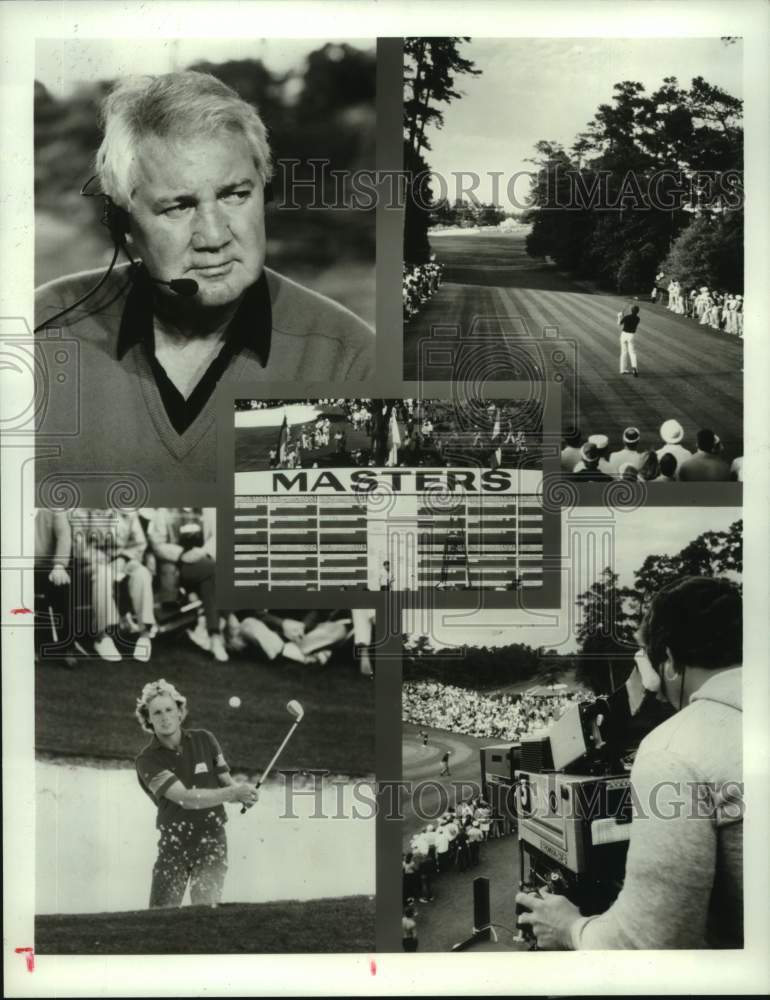 1989 Press Photo Coverage of The Master Golf Tournament begins April 8 on CBS.- Historic Images