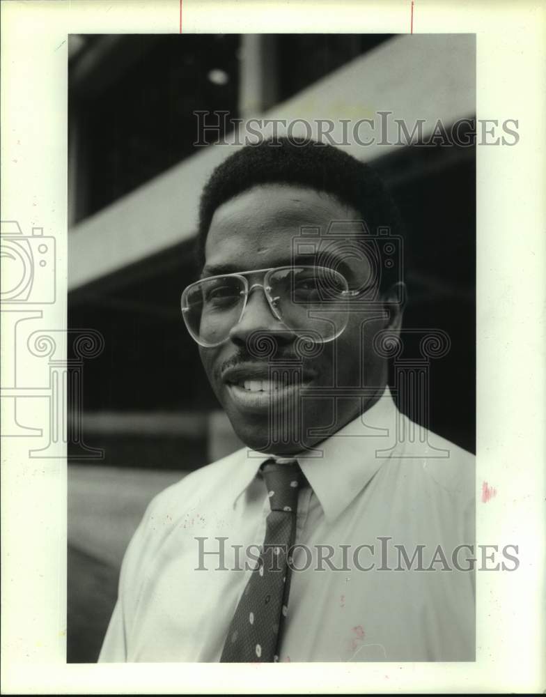 1987 Press Photo National Collegiate Athletic Association enforcer, Bob Minnix.- Historic Images