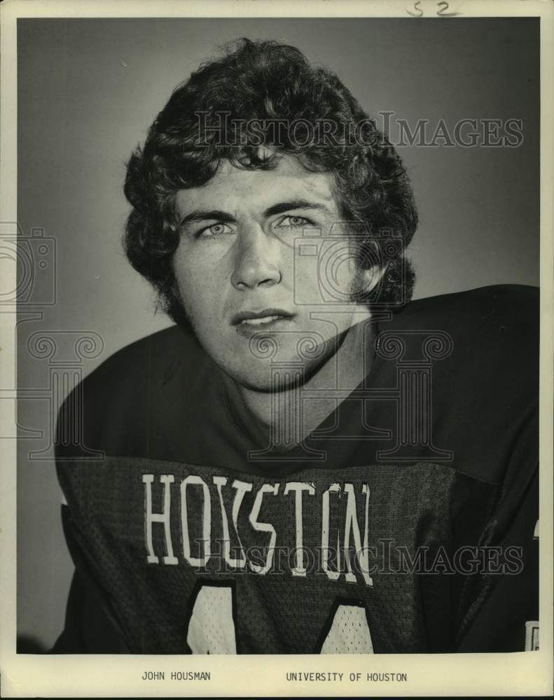 1976 Press Photo University of Houston football player John Housman, Texas- Historic Images