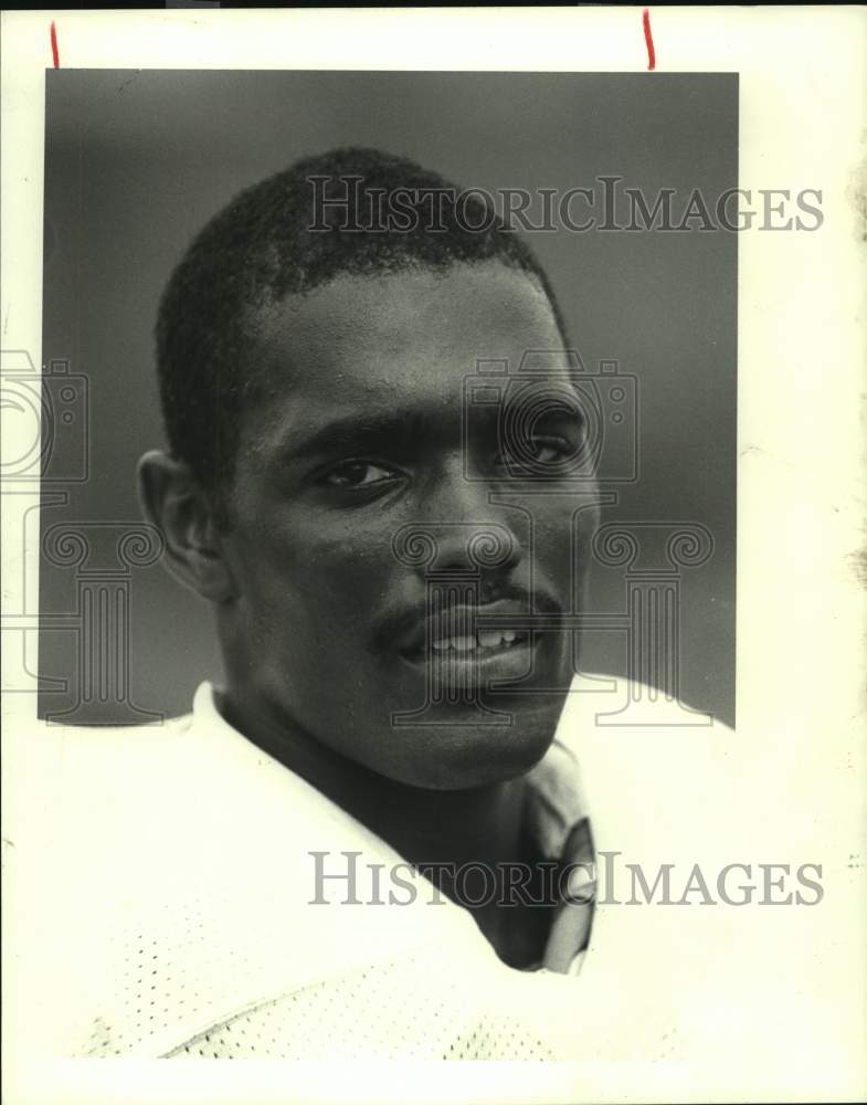 1988 Press Photo Close-up photo of TSU football player Davis Smith - hcs18058- Historic Images