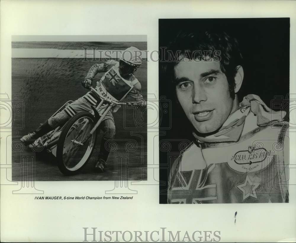 1975 Press Photo 6-time World Motorcycle champ, Ivan Mauger of New Zealand.- Historic Images