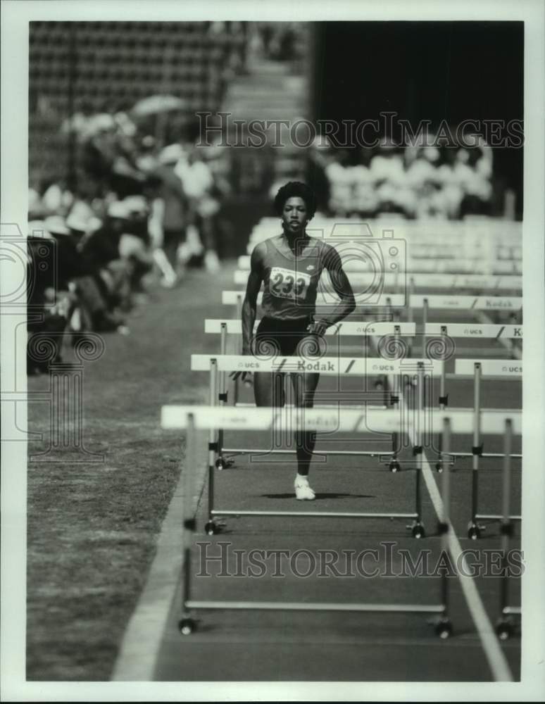 Press Photo Kim Turner heads to '84 Summer Olympics in LA, on ABC 7/27-8/13- Historic Images
