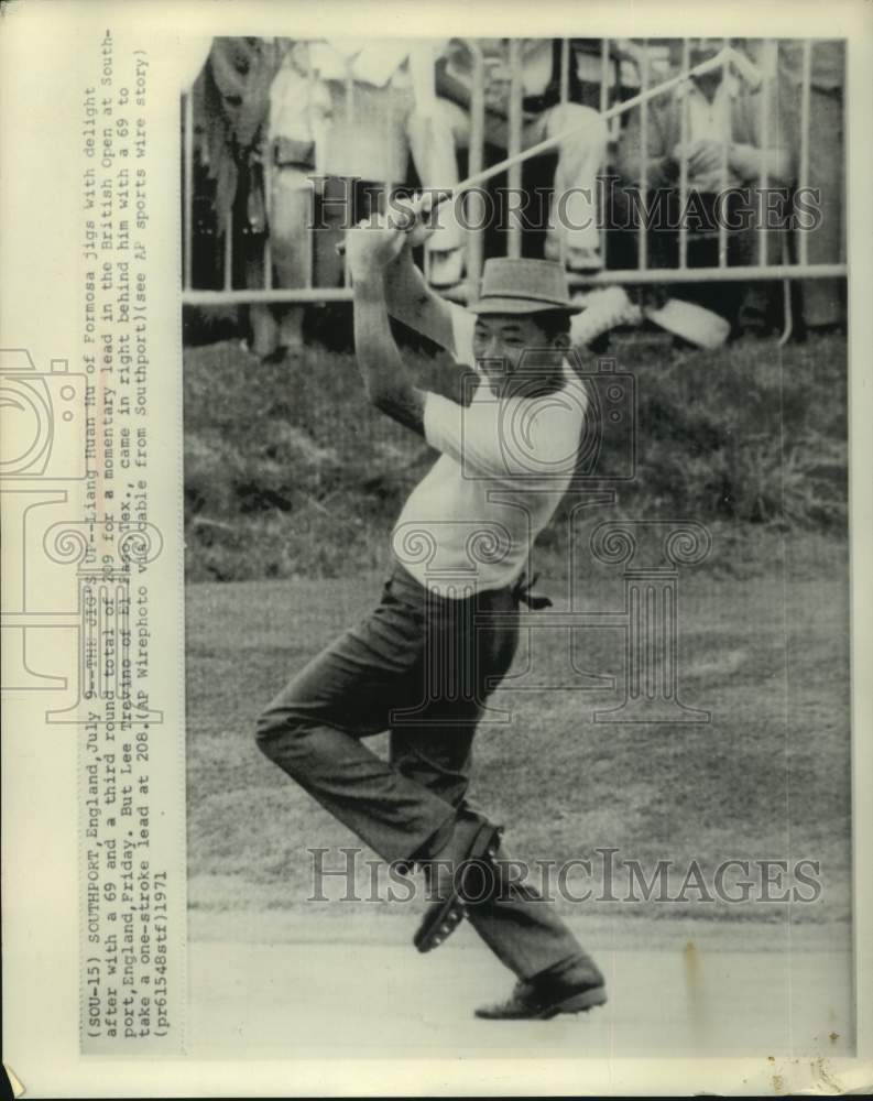 1971 Press Photo Golfer Liang Huan Hu of Formosa at British Open - hcs20368- Historic Images