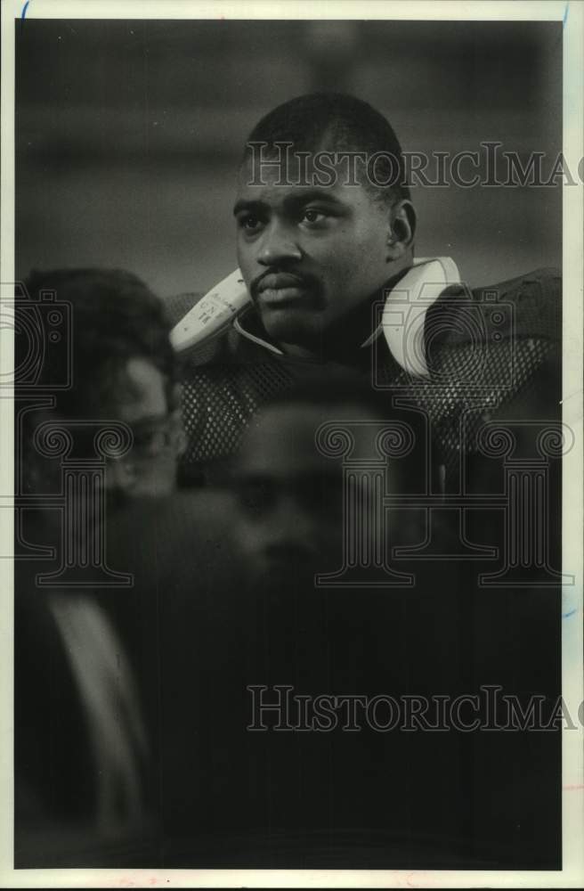 1984 Press Photo University of Houston's defensive tackle T.J. Turner.- Historic Images