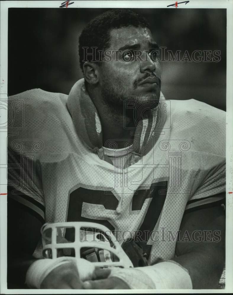 1979 Press Photo Football Player Art Still - hcs20504- Historic Images