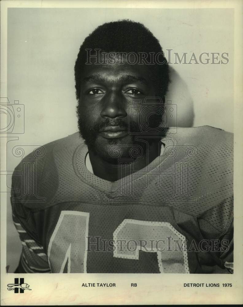 1975 Press Photo Detroit Lions Running Back Altie Taylor - hcs20594- Historic Images