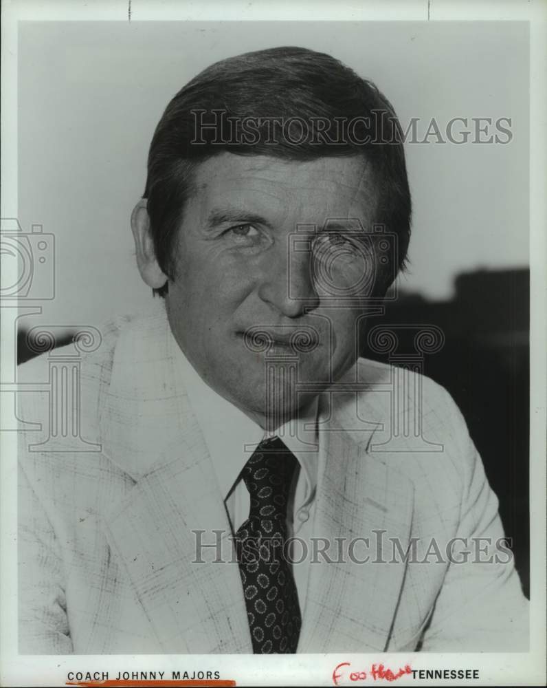1982 Press Photo Tennessee Football Johnny Majors - hcs20621- Historic Images