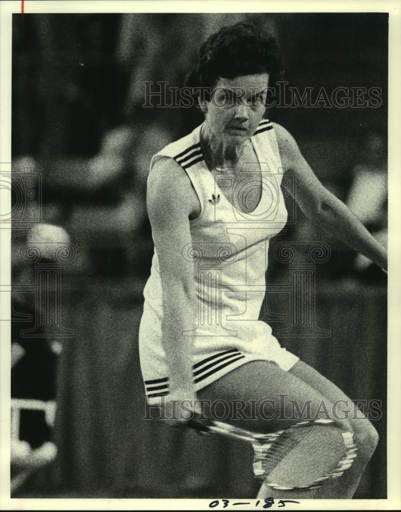 1978 Press Photo Tennis player Betty Stove returns shot in a match - hcs20892- Historic Images