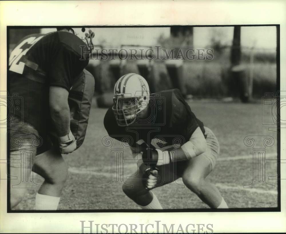 1984 Press Photo Houston Oilers Football Player Pat Howell - hcs21226- Historic Images