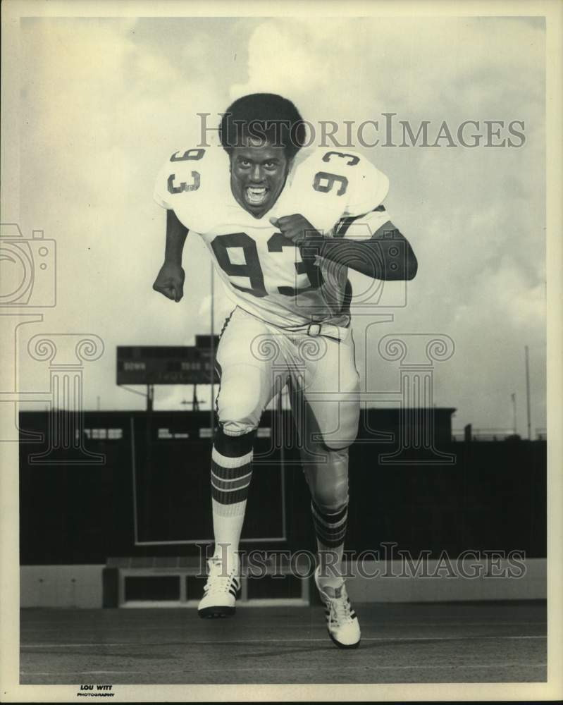 1976 Press Photo Rice University football rookie Charlie Taylor - hcs21609- Historic Images