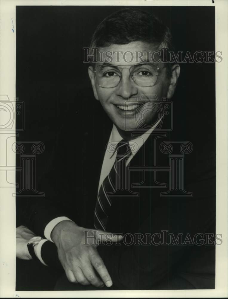 1990 Press Photo Commissioner David Stern, National Basketball Association- Historic Images