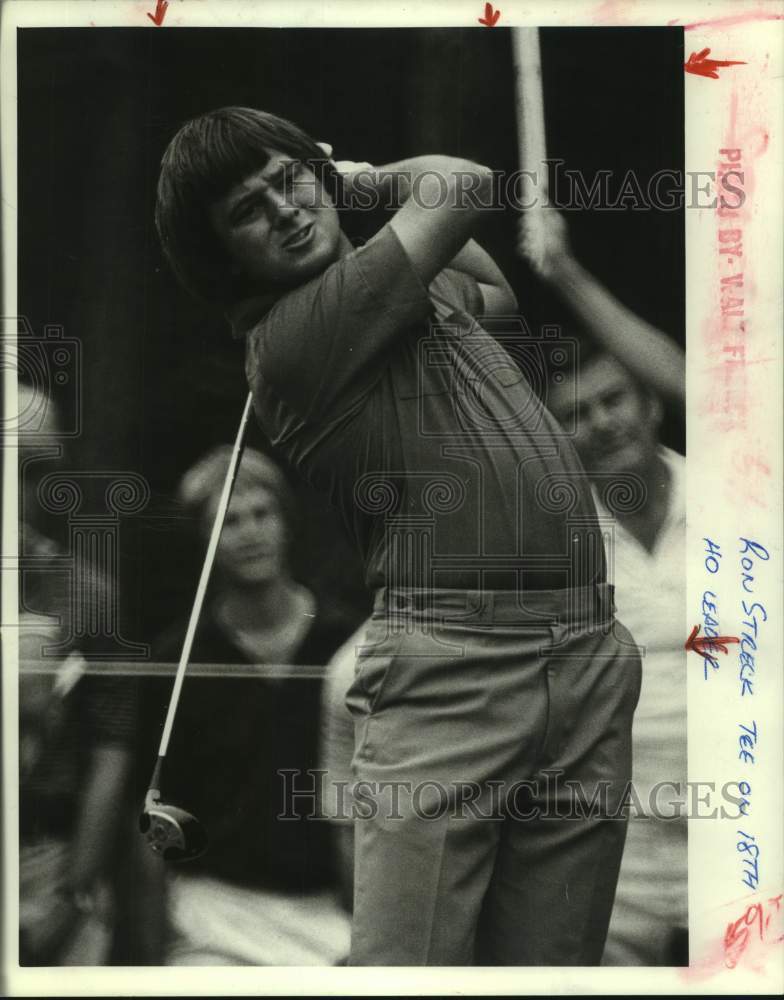 1981 Press Photo Golfer Ron Streck on his way to win the Michelob-Houston Open- Historic Images