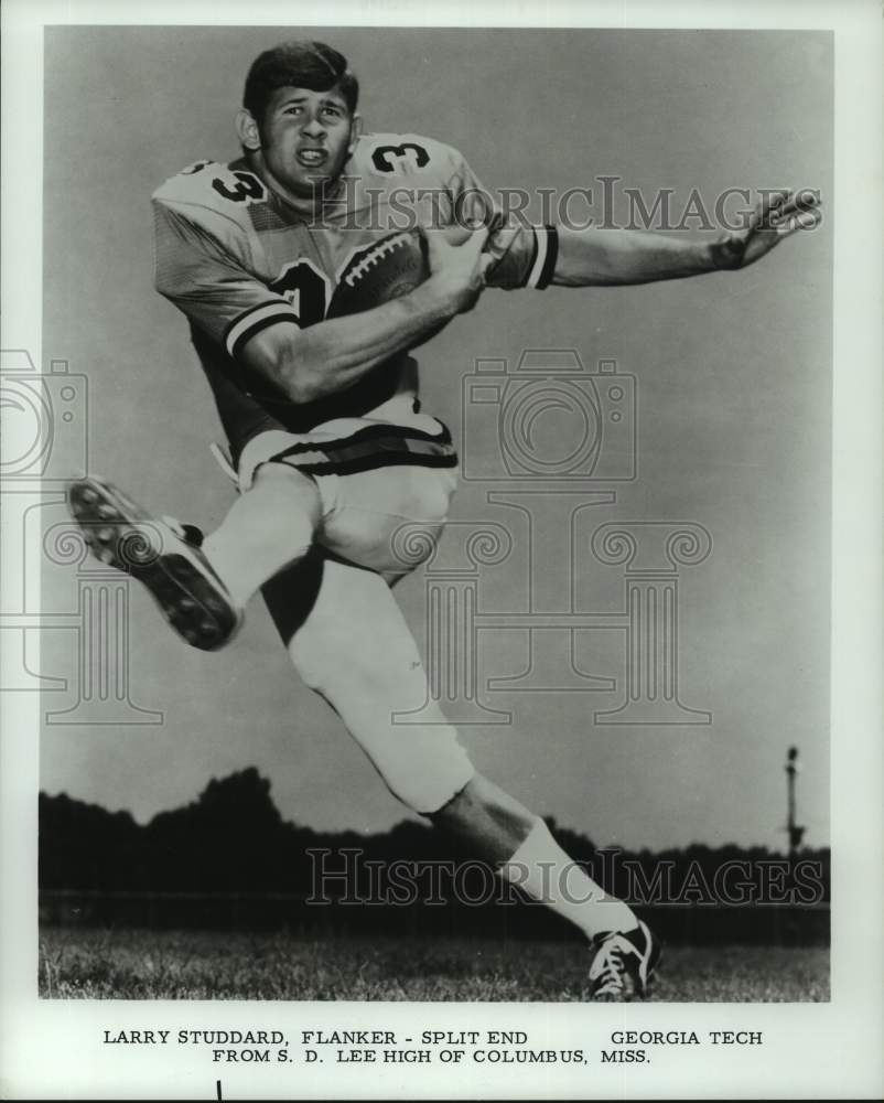 Press Photo Larry Studdard, Georgia Tech football flanker-split end, Columbus MS- Historic Images