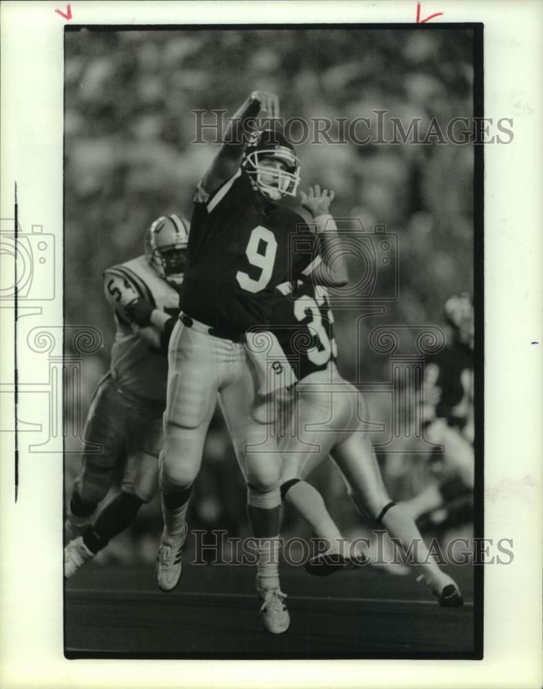 1987 Press Photo Texas A&amp;M football quarterback Craig Stump - hcs21704- Historic Images