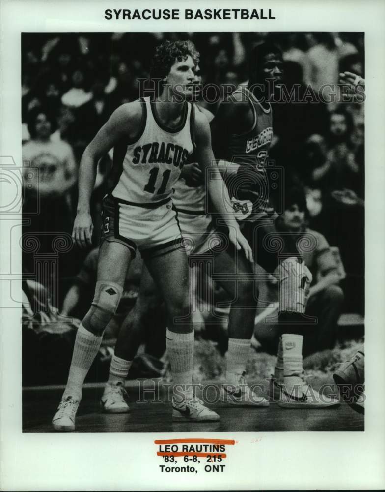 1983 Press Photo Syracuse (NY) University basketball forward Leo Rautins- Historic Images