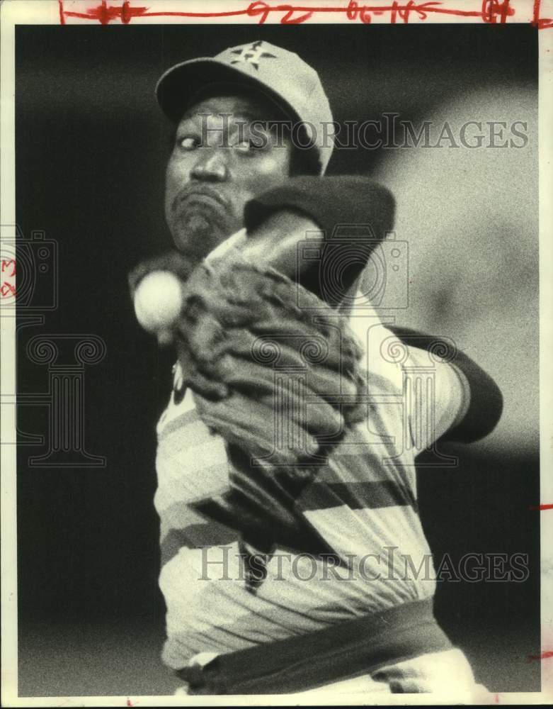 1980 Press Photo Houston Astros pitcher J.R. Richard in action - hcs21990- Historic Images